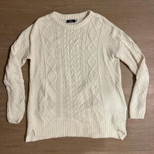 Bdg Women's White and Cream Jumper